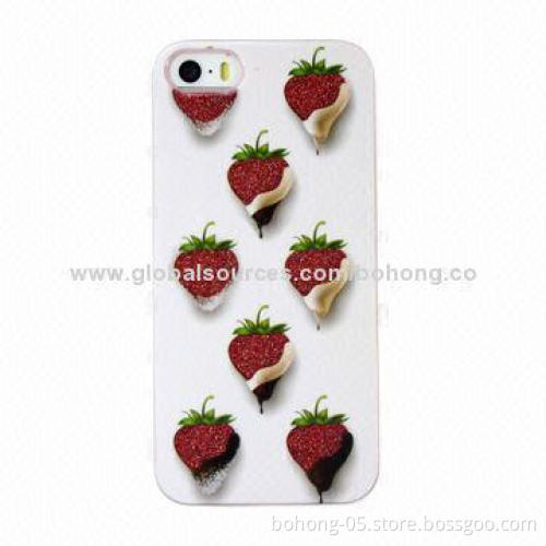 Bling Water Transfer PC Mobile Phone Case for iPhone 5S with UV Painting